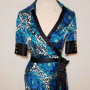 Marciano Silk Wrap Dress